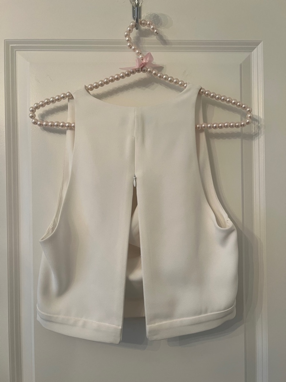 Zara Ivory Draped Cowl Neck Camisole - Picture 4 of 4
